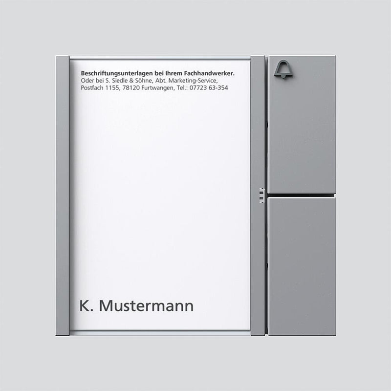 Siedle&Söhne - Funktionsmodul für Türkommunikation Bus-Tasten-Modul BTM 650-01 SM si/met