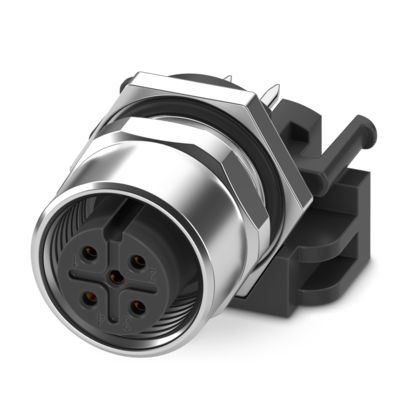Phoenix Contact - Rundsteckverbinder, feldkonfektionierbar (Industriesteckverbinder) Gerätesteckverbinder SACC-DSIV-M1#1396599 Hinterwand − 10 Stück