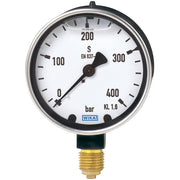 Wika Wiegand - Rohrfedermanometer Rohrfedmano 213.40.100 Hdy 9931465 2,5barG1/2Brue