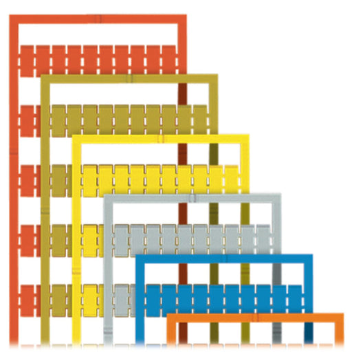 WAGO - Klemmenmarkierung WMB-Beschriftungskarte 793-613/000-023 bedruckt,grün − 5 Stück