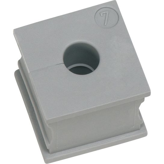 Icotek - Kabeleinsteckstutzen Kabeldurchführungstülle KT 7 D=7-8mm,sw