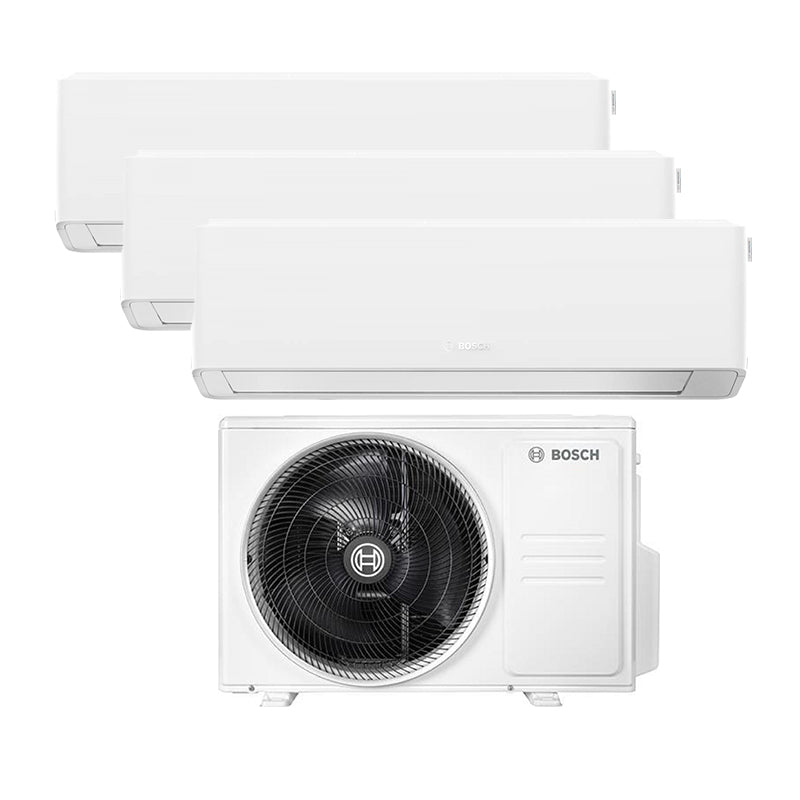 Bosch - Climate 7000 i – Wandgerät Multisplit: 3 Inneneinheiten + 1 Außengerät