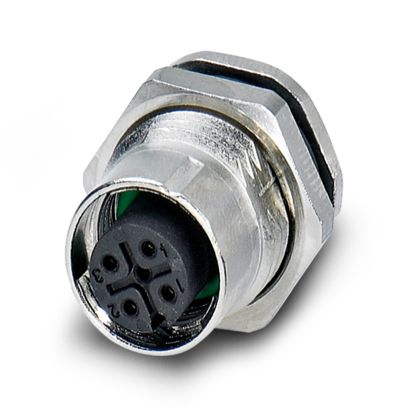 Phoenix Contact - Rundsteckverbinder, feldkonfektionierbar (Industriesteckverbinder) Gerätesteckverbinder SACC-DSI-M12#1239286 Hinterwand − 20 Stück