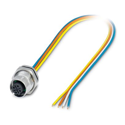 Phoenix Contact - Rundsteckverbinder, feldkonfektionierbar (Industriesteckverbinder) Gerätesteckverbinder SACC-DSI-M12#1239273 Hinterwand