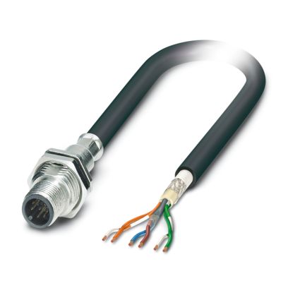 Phoenix Contact - Patchkabel Kupfer Gerätesteckverbinder SACCBP-M12MS#1239591 Hinterwand