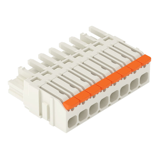 WAGO - Kabelsteckverbinder für Leiterplattensteckverbinder 1-Leiter-Federleiste,Hebel 2721-1108/326-000 PushinCAGECLAMP,lgr − 50 Stück