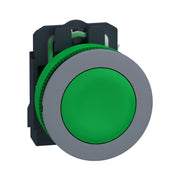 Schneider Electric - Drucktaster, Komplettgerät Drucktaster komplett XB5FA31C0 gn, 30mm, 1S, grau