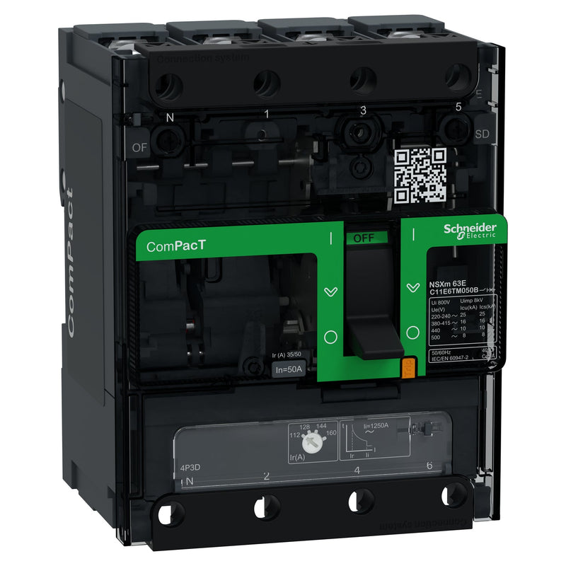 Schneider Electric - Leistungsschalter für Trafo-, Generator- und Anlagenschutz Kompaktleistungsschalter C11E6TM050B ComPacT NSXm 50A TM5