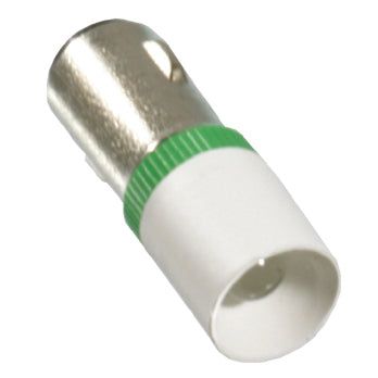 Scharnberger+Hasenbein - Anzeige- und Signallampe Single-LED T1 3/4 7x19mm 35416 Ba7s 20-28VAC/DC ge  − 1 Stück