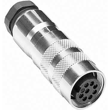 Sick - Rundsteckverbinder, feldkonfektionierbar (Industriesteckverbinder) Leitungsdose M16 DOS-1612-GA 12pol.,gerade,abges