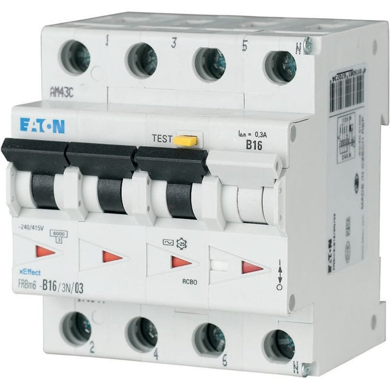 Eaton - Kombination FI-Schalter/Leitungsschutzschalter FI/LS Kombination FRBM6-D10/3N/01-A 10A 100mA