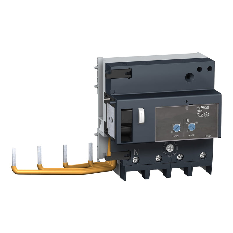 Schneider Electric - Fehlerstromschutzblock Differenzstromblock 19037 4p 63A 300...3000mA