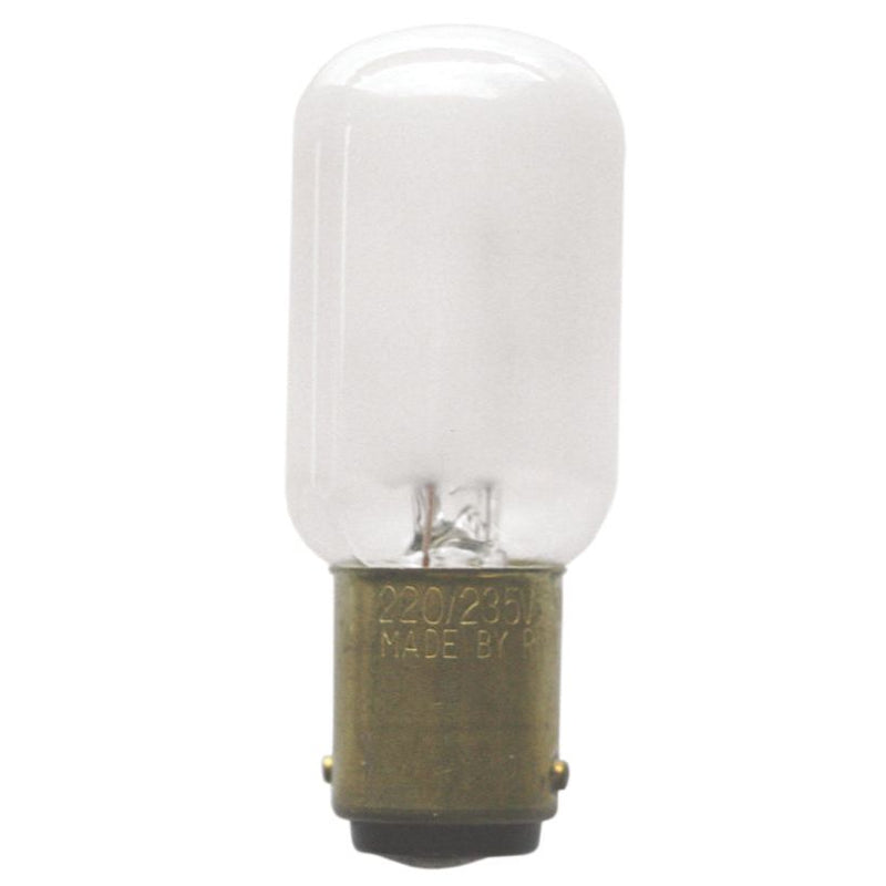 Scharnberger+Hasenbein - Allgebrauchsglühlampe Röhrenform Nählichtlampe 22x57mm 40160 Ba15d 220-235V 20W