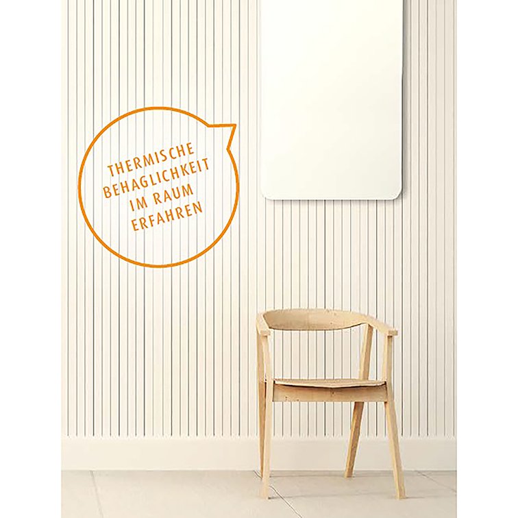 Vitramo - Infrarot-Strahlungspaneel Wand-Heizelement VL-F06060W 600x600x28 400W ws