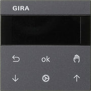 Gira - Bedienelement intelligent Bedienaufsatz anth 536628 Jalousie+Schaltuhr