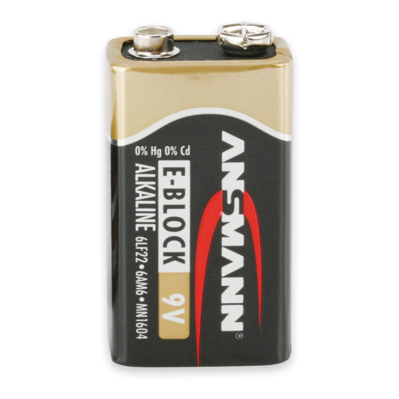 Hückmann - Batterie 9V-Block E 133314 einzeln Ansmann − 10 Stück
