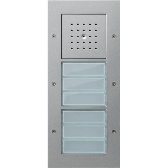 Gira - Türstation für Türkommunikation Türstation 126865 AP 6fach alu
