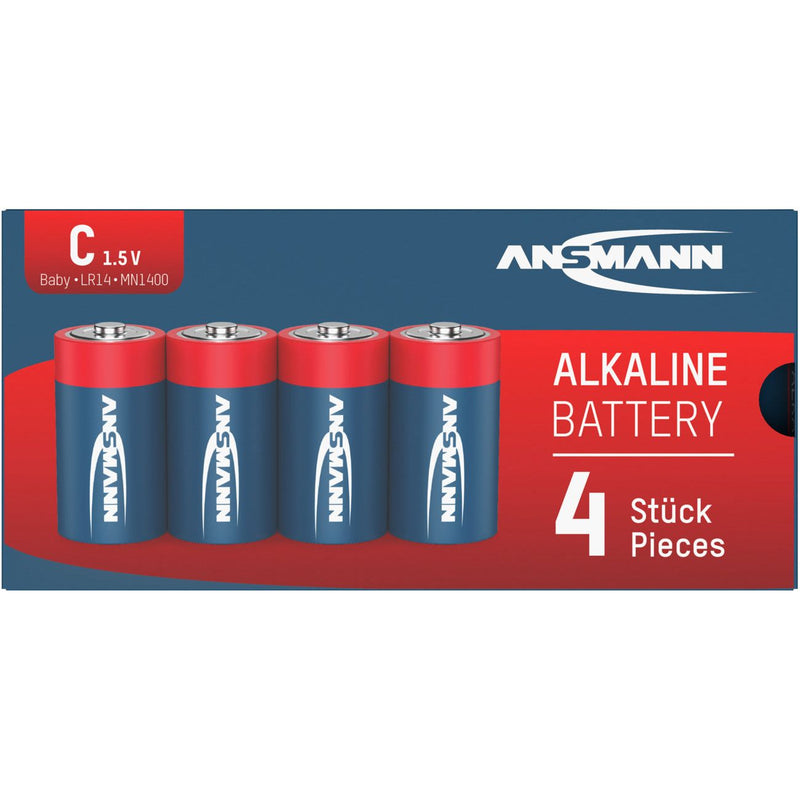 Hückmann - Batterie 1,5V Baby C 133253(VE 4) (4er Folie) Ansmann