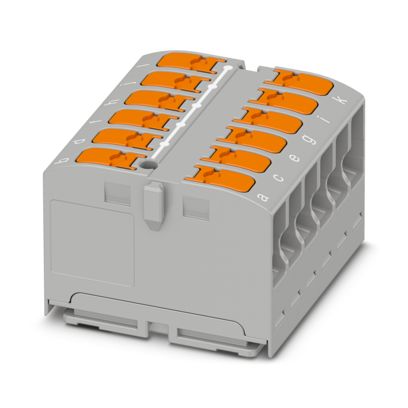 Phoenix Contact - Durchgangs-Reihenklemme Verteilerblock PTVFIX 12X2,5 GY − 20 Stück
