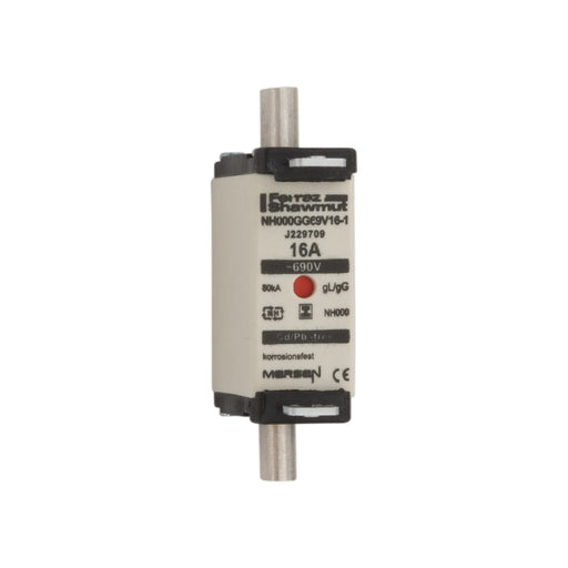 Mersen - Messersicherung NH-Sicherungseinsatz SG NH000GG69V25-1 Gr.000 gG 25A/690VKM − 3 Stück