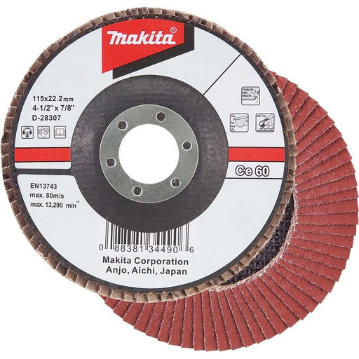Makita - Trenn-/Schleifscheibe Fächerschleifscheibe D-28058 115mm, C80F
