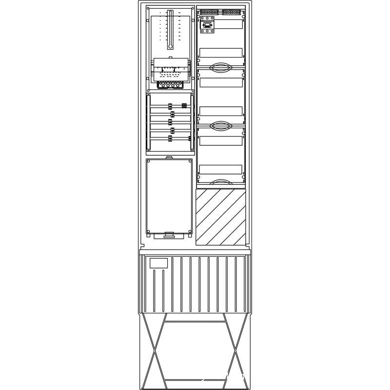 Elsta Mosdorfer - Zähler-Komplettschrank Zähleranschlusssäule ZS341.W4.21 A340 W4 1Z 3.HZ 21TE