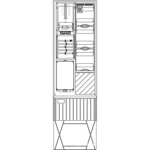 Elsta Mosdorfer - Zähler-Komplettschrank Zähleranschlusssäule ZS341.W4.21 A340 W4 1Z 3.HZ 21TE