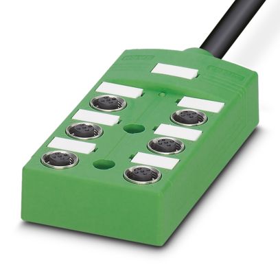 Phoenix Contact - Passiver Sensor-/Aktor-Verteiler (mit Leitung) Verteilerbox SACB-6/6- 5,0PUR SCO − 50 Stück