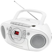 Soundmaster - CD-Player portable CD-Boombox m. UKW-Radio SCD5100WE ws Kassettenplayer