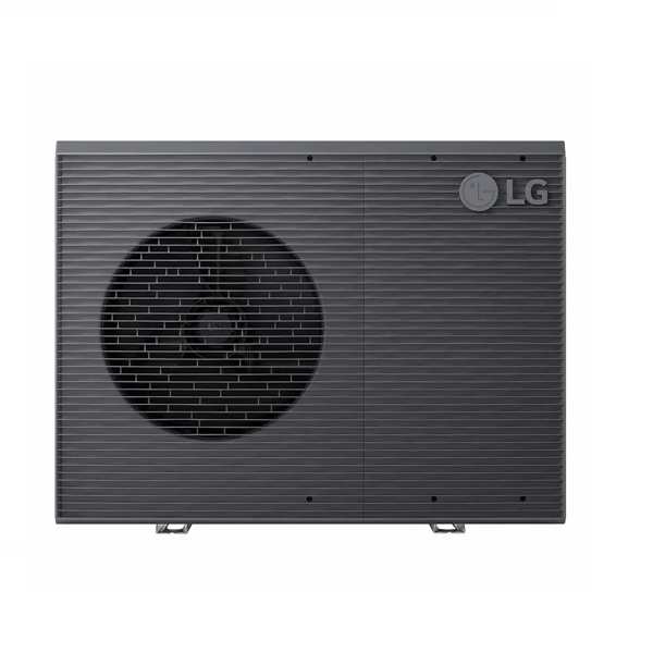 LG THERMA V R290 Monoblock Luft-Wasser-Wärmepumpe schwarze Außeneinheit