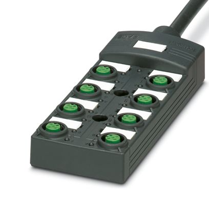 Phoenix Contact - Passiver Sensor-/Aktor-Verteiler (mit Leitung) Verteilerbox SACB-8/ 8-40#1481987 − 10 Stück