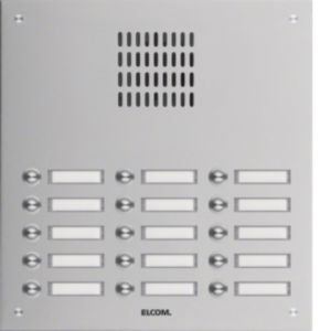 Elcom - Klingeltableau für Türkommunikation UP-Türstation TVG-15/3 eds 15Tast.3-reih.eds mt
