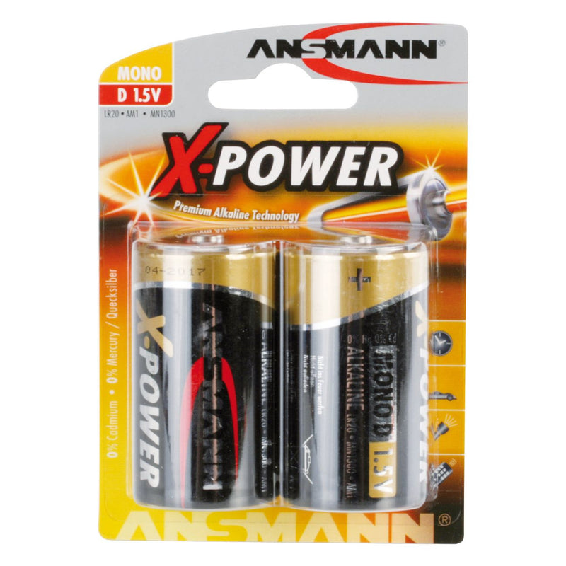 Hückmann - Batterie 1,5V Mono D 133313(VE 2) X-Power Bli2 Ansmann − 10 Packung