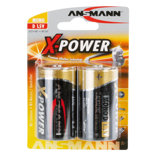 Hückmann - Batterie 1,5V Mono D 133313(VE 2) X-Power Bli2 Ansmann − 10 Packung