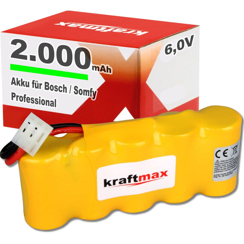 Hückmann - Akku Akkupack 6V für Somfy 139550 2000mAh Sub-C