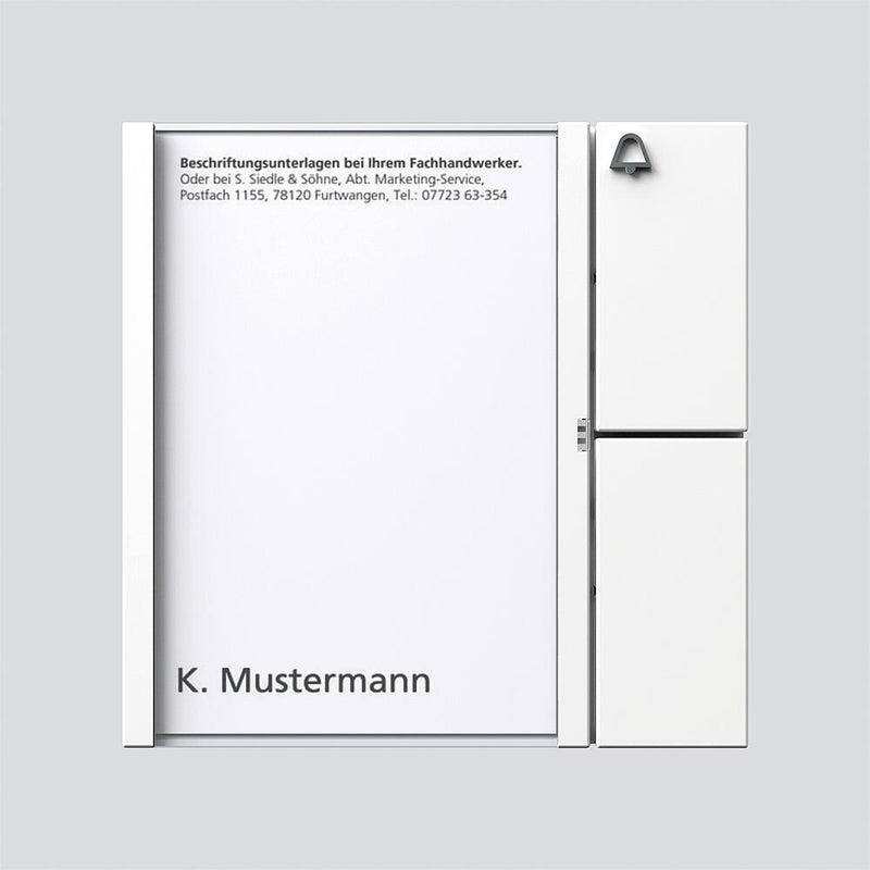 Siedle&Söhne - Funktionsmodul für Türkommunikation Tasten-Modul TM 612-1 W weiss
