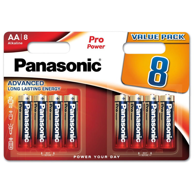 Hückmann - Batterie 1,5V Mignon AA LR6PPG/8BW(VE 8) Bli8 Panasonic