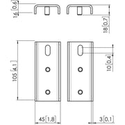Vogels - Zubehör/Ersatzteile für Fernseher Connect-it Adapter PFA9158 sw f.Samsung Flip 2