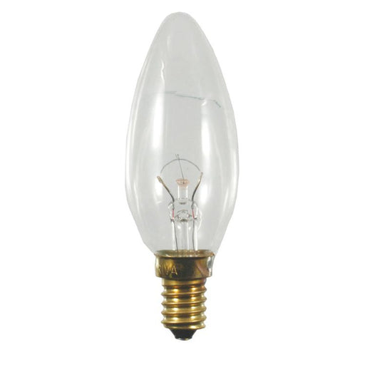 Scharnberger+Hasenbein - Allgebrauchsglühlampe Kerzenform Kerzenlampe 35x100mm 40879 E14 130V 15W klar
