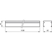 Philips Lighting - Tragschiene für Lichtbandsystem Tragschiene 13pol. LL512T4x2.5#42523199 1138mm, silber