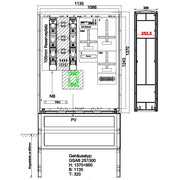 GSAB Elektrotechnik - Zähler-Komplettschrank Wandlermessung 49.W250.AR-01 Mainova 250A