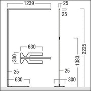 Zumtobel Group - Stehleuchte LED - Stehleuchte LINETIK - S  #42190206 830
