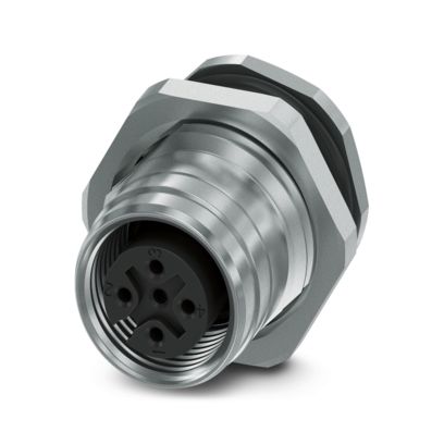 Phoenix Contact - Rundsteckverbinder, feldkonfektionierbar (Industriesteckverbinder) Gerätesteckverbinder SACC-DSI-FS-#1238100 Hinterwand − 12 Stück
