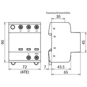 DEHN - Kombi-Ableiter für Energietechnik Kombi-Ableiter DSH TNC 255 TN-C-Systeme