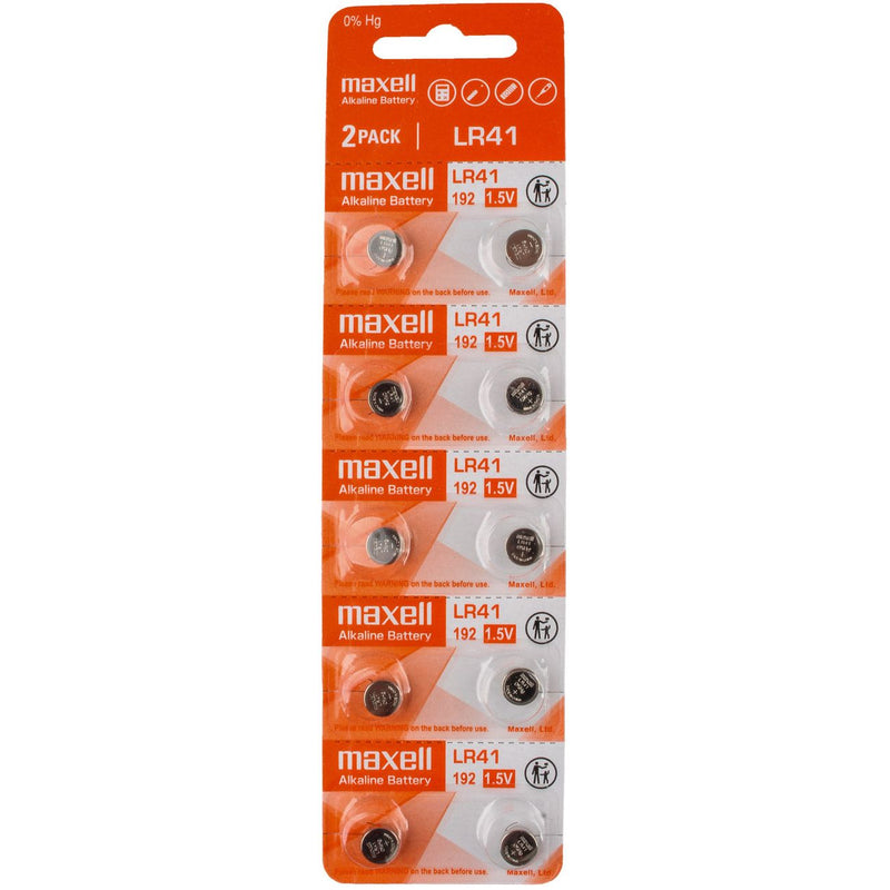Hückmann - Batterie Knopfzelle 1,5V AG3 LR41 10PK(VE 10) 10er Streif Maxell