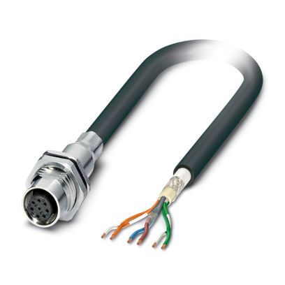 Phoenix Contact - Patchkabel Kupfer Gerätesteckverbinder SACCBP-M12FS#1239595 Hinterwand