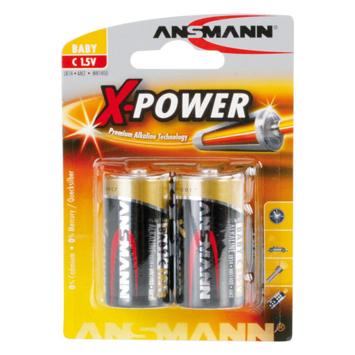 Hückmann - Batterie 1,5V Baby C 133311(VE 2) X-Power Bli2 Ansmann − 10 Packung