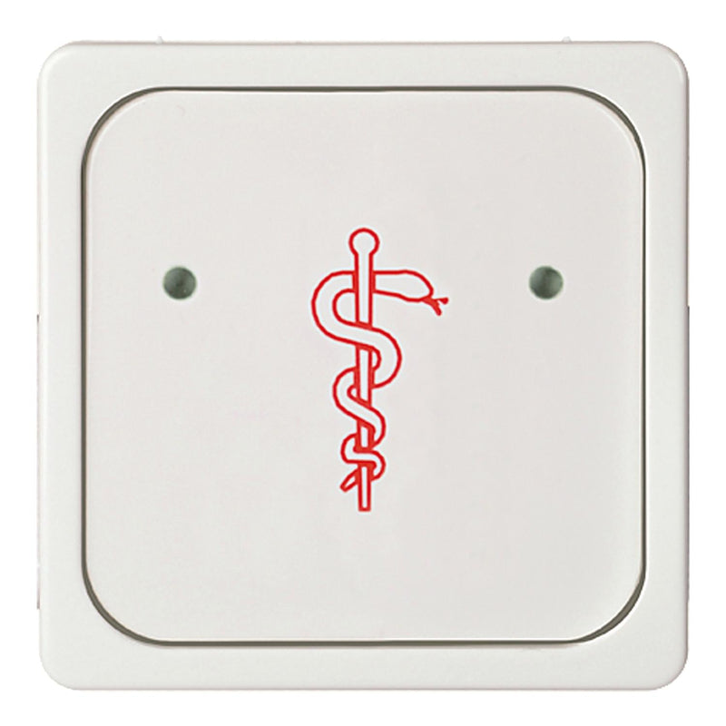 Elso - Abdeckung/Bedienelement für Installationsschalterprogramme Arztruftaster 1-fach ELG735794 reinweiß