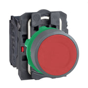 Schneider Electric - Drucktaster, Komplettgerät Drucktaster komplett XB5AA45C0 rot, 22mm, 1Ö+1S, gr