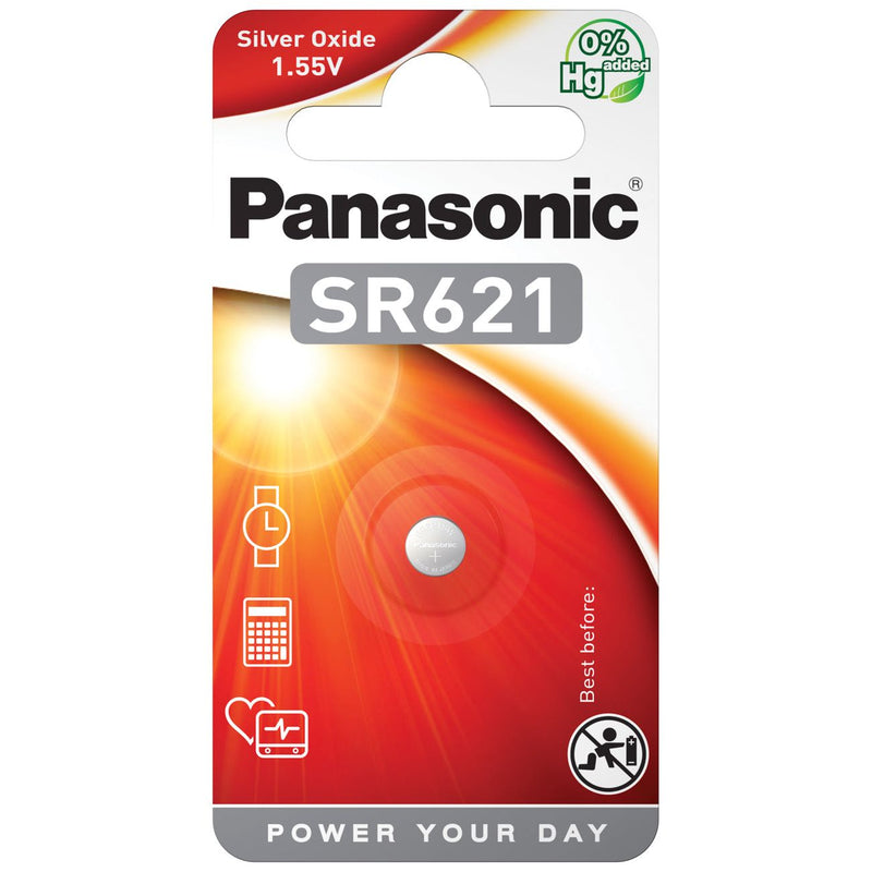 Hückmann - Batterie Uhrenbatterie 1,55V SR621 SR-621EL/1B Bli1 Panasonic